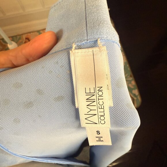 Marla Wynne Collection – Perforated Faux Suede Kimono Jacket - Picture 8 of 9